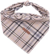Dog Bandana Washable Cotton Handkerchief Scarf Triangle Bandana for Small Medium Large Dogs Grey